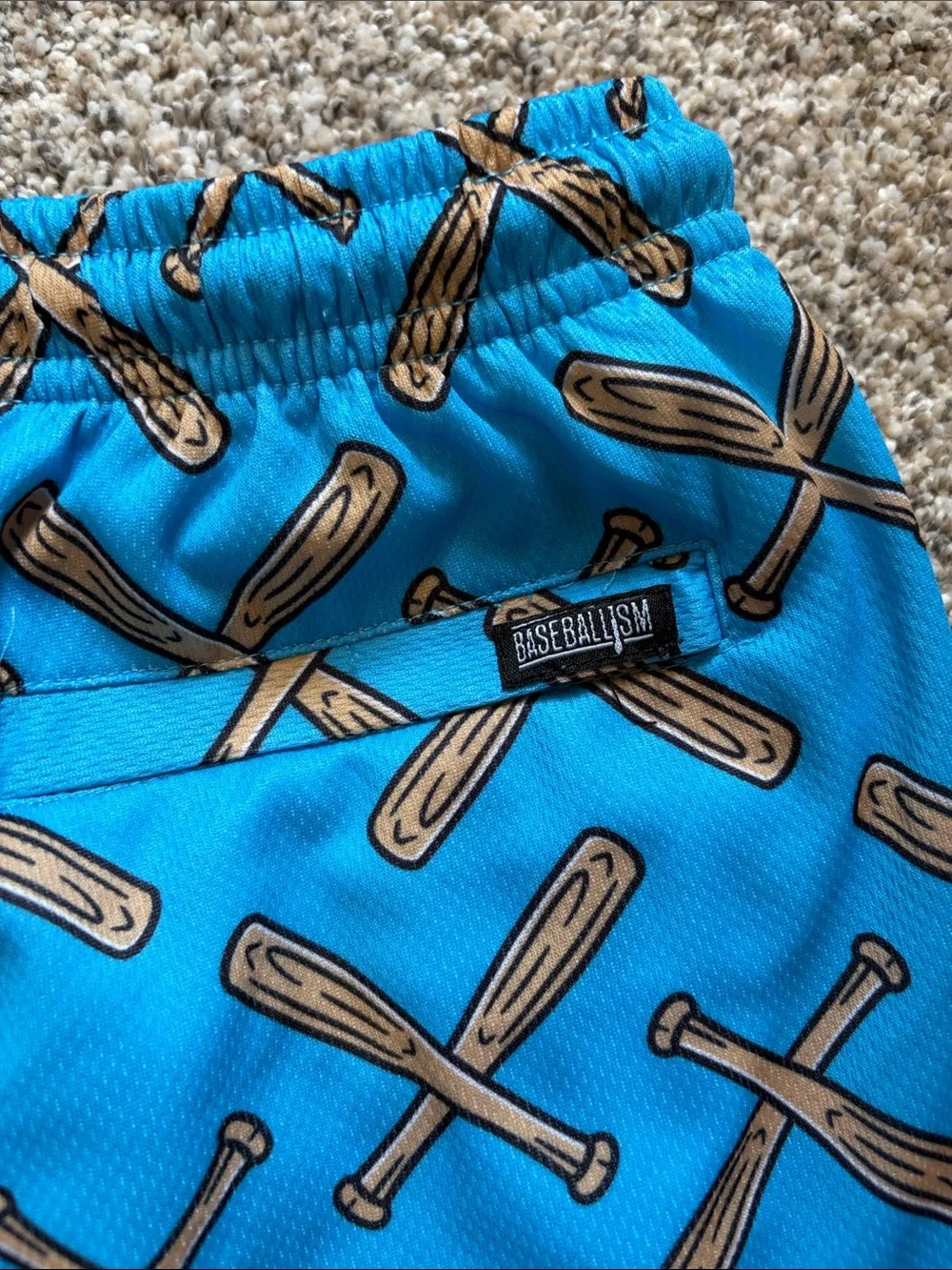 Baseballism Heavy Hitters Diamond Air Mesh Shorts - Youth Large